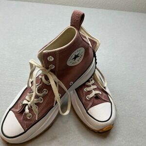 Converse Run Star Hike Platform Sneakers Size 9.5 Womens Pink High Top A00852C